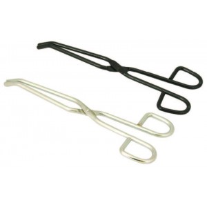 Tongs, crucible s/s bowed 200mm (pack of10)